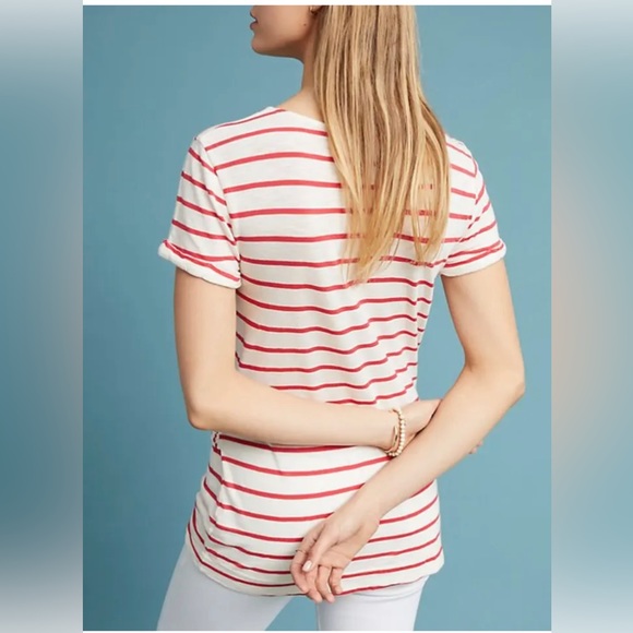 Anthropologie NWT T.la Annabelle Wrap Tee - Picture 2 of 5